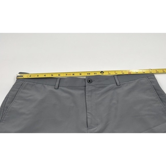 Dunning Men's 38 Everbest Polyester Blend Gray 10" Chino Athletic Shorts - Picture 7 of 9